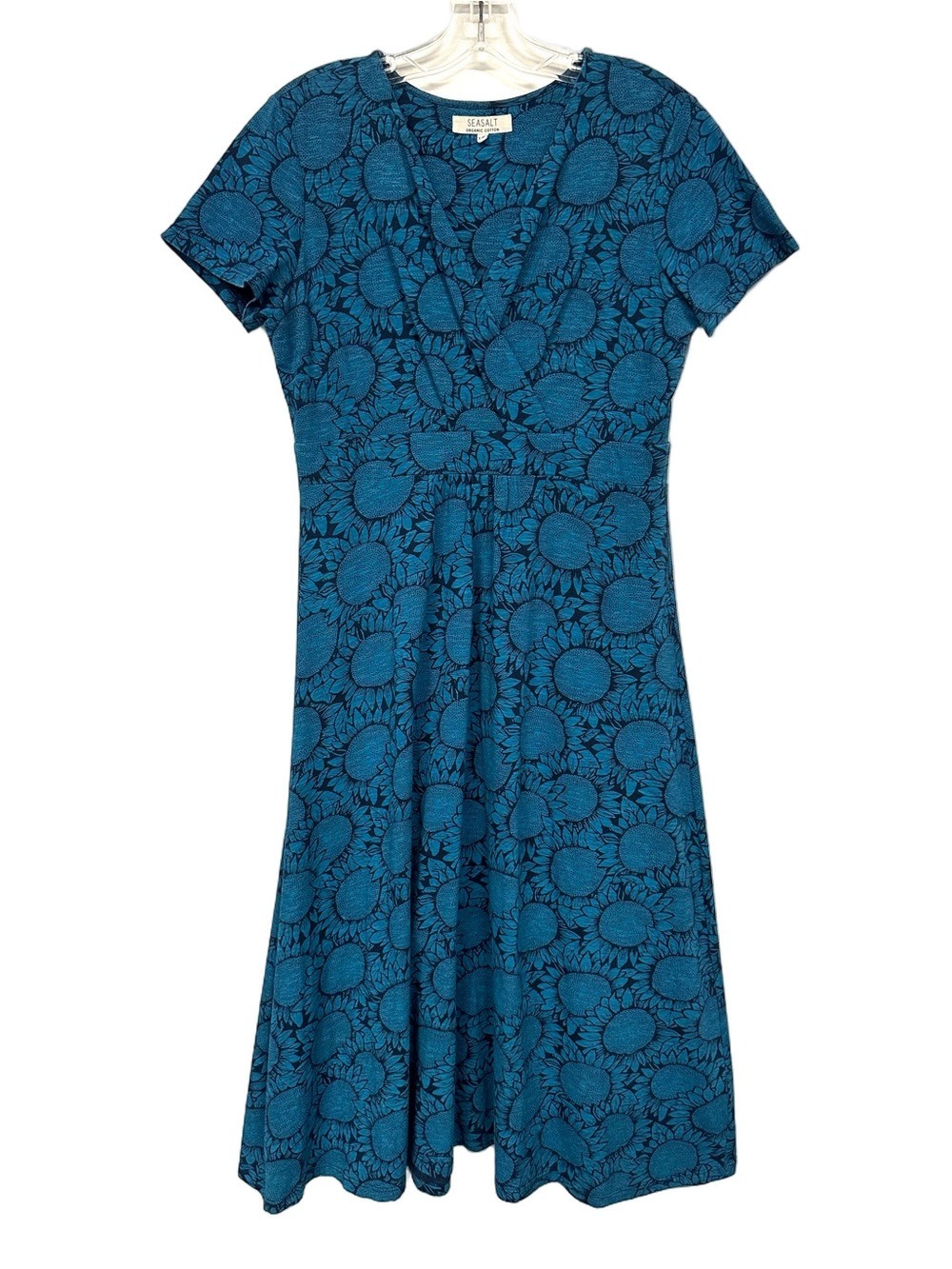 Seasalt Cornwall Chapelle Dress Organic Cotton Sunflower Print Medium Whimsical